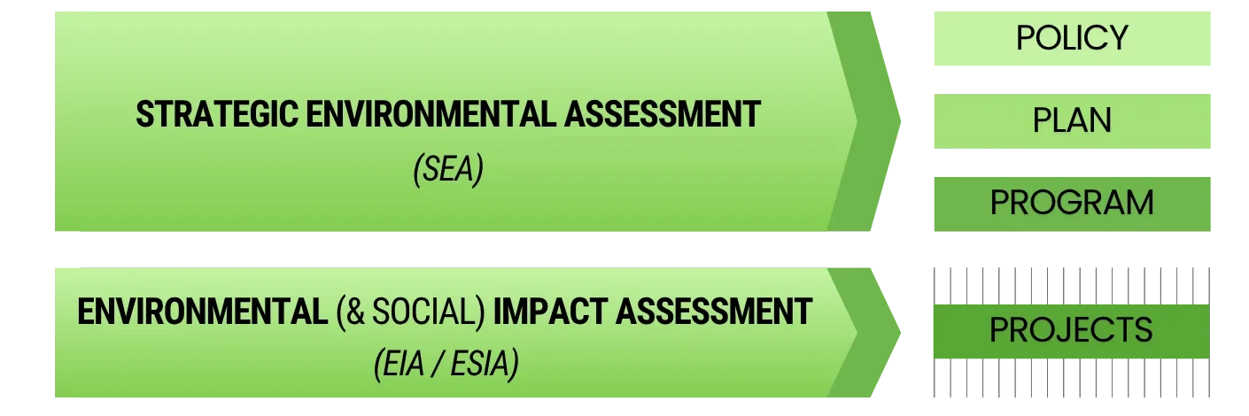 Figure 1.1 SEA EIA Decision making hierarchy
